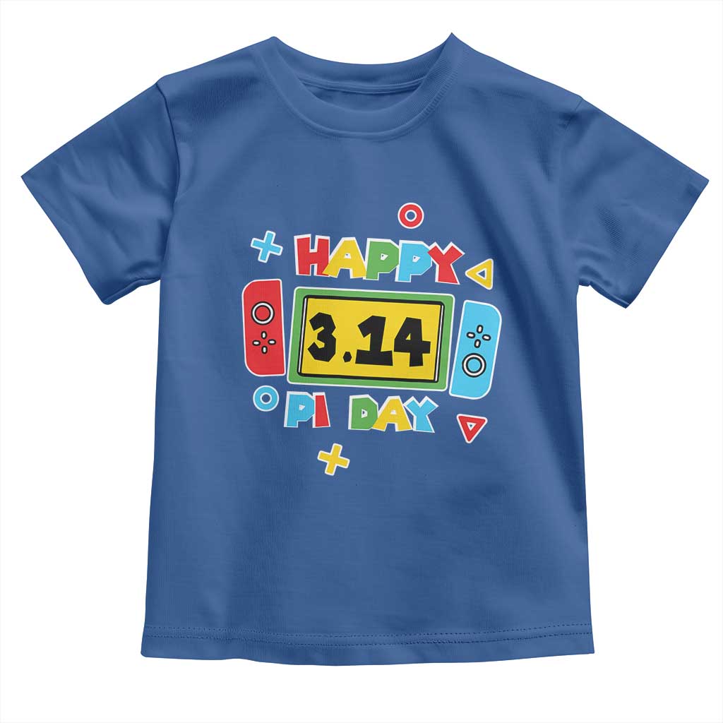 Funny Pi Day Toddler T Shirt Video Game Gamer Math Kids Boys Men
