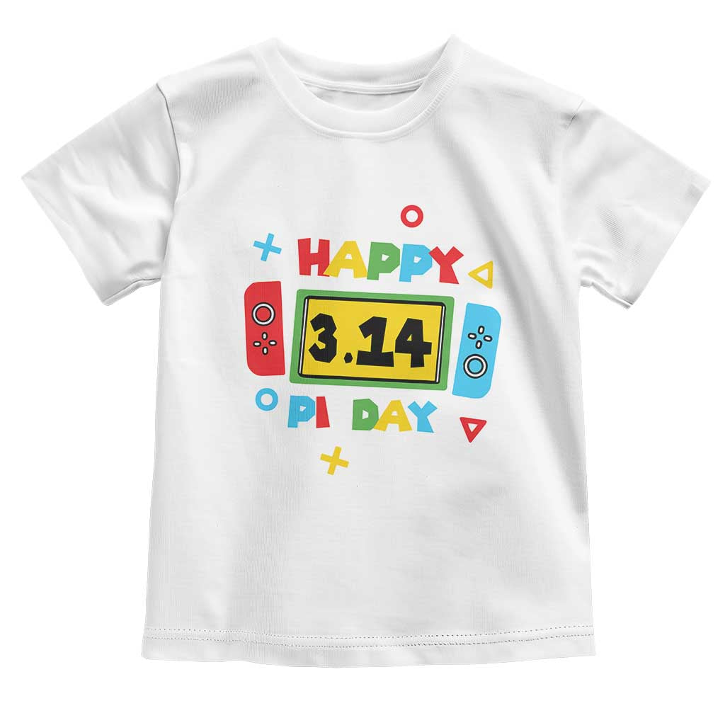 Funny Pi Day Toddler T Shirt Video Game Gamer Math Kids Boys Men