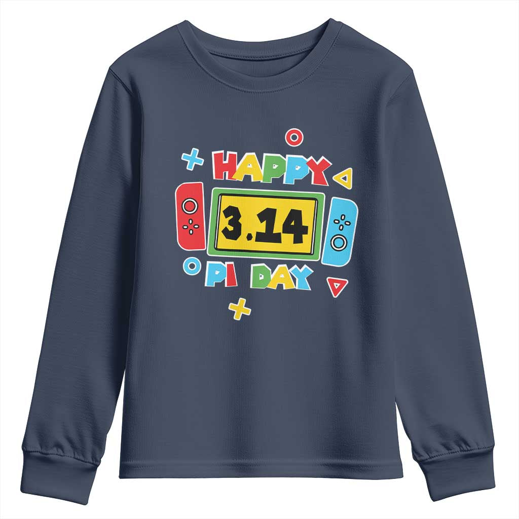 Funny Pi Day Youth Sweatshirt Video Game Gamer Math Kids Boys Men