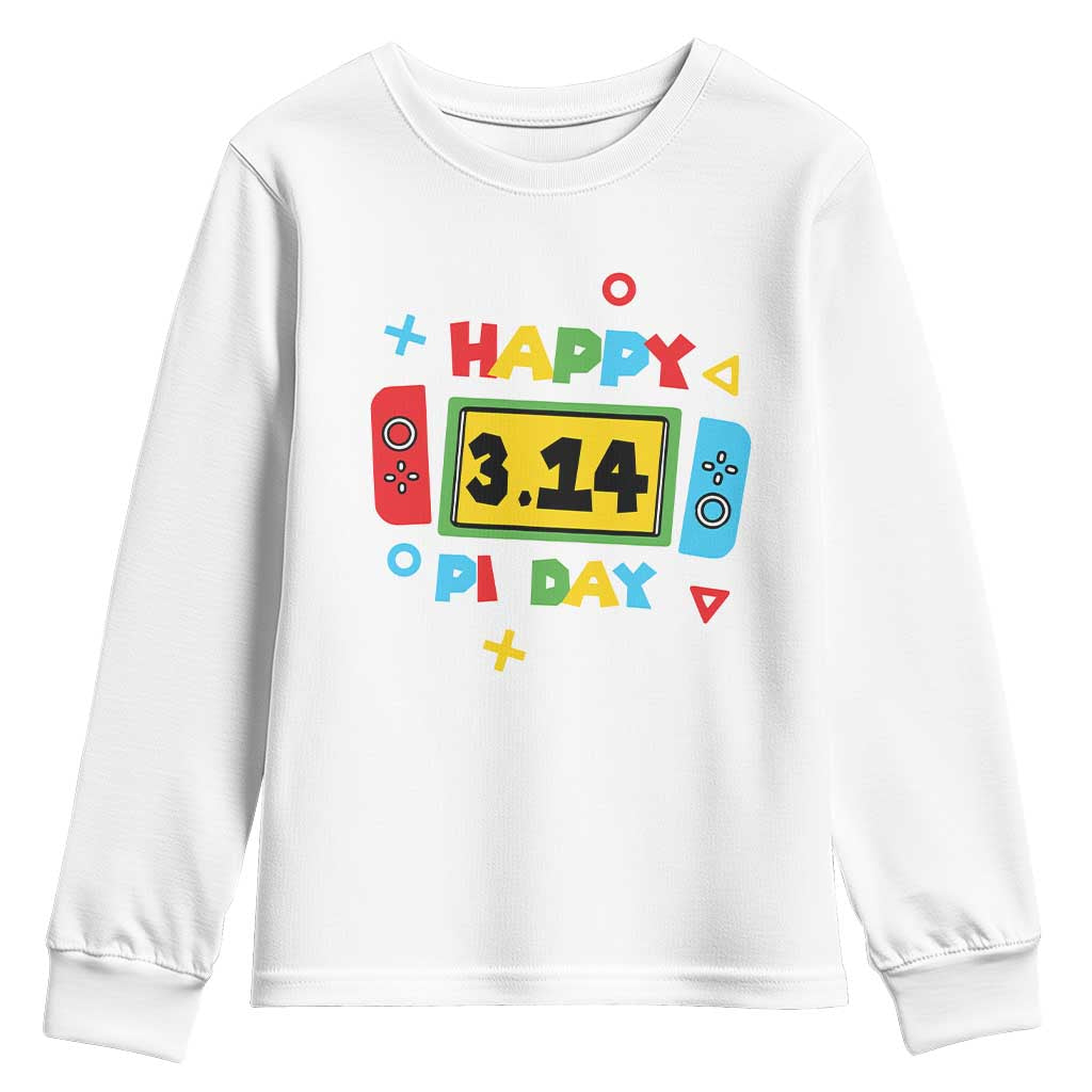 Funny Pi Day Youth Sweatshirt Video Game Gamer Math Kids Boys Men