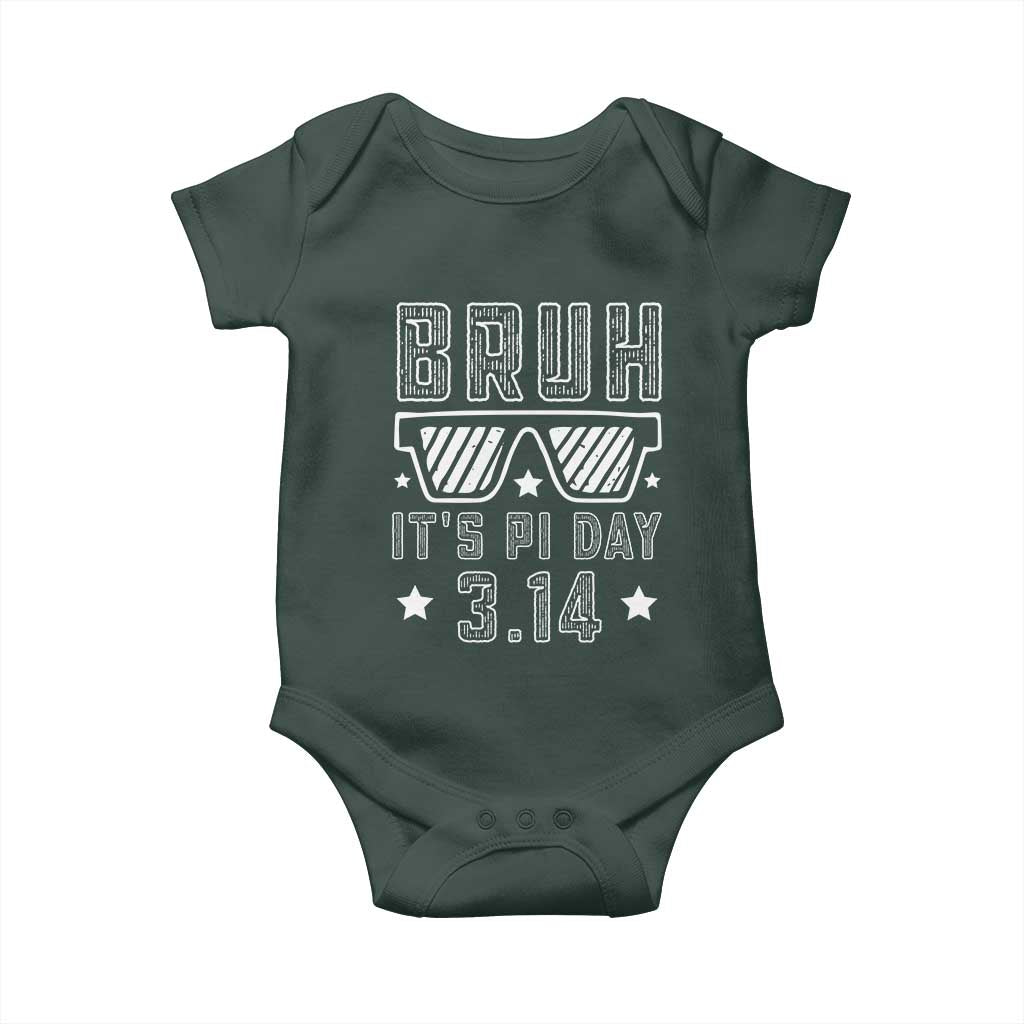 Funny Pi Day Baby Onesie Bruh It's Pi Day Math Lover