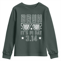 Funny Pi Day Youth Sweatshirt Bruh It's Pi Day Math Lover