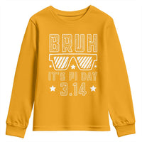 Funny Pi Day Youth Sweatshirt Bruh It's Pi Day Math Lover