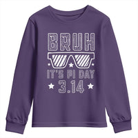 Funny Pi Day Youth Sweatshirt Bruh It's Pi Day Math Lover