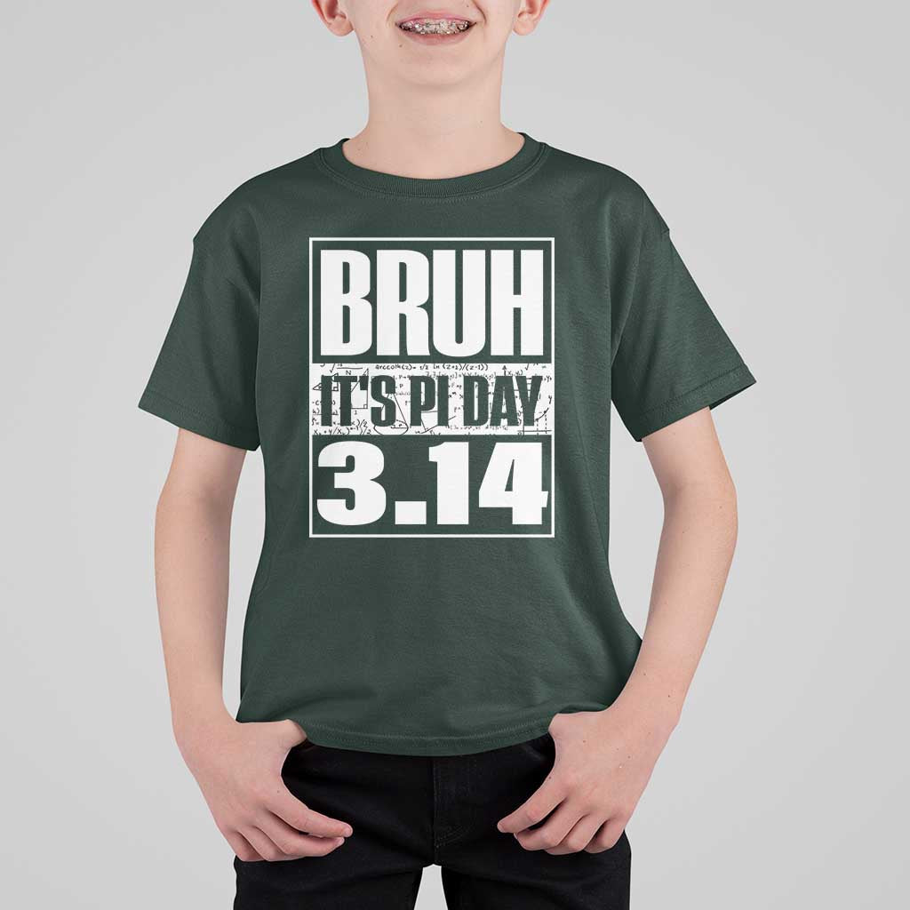 Funny Pi Day T Shirt For Kid Bruh It's Pi Day 3,14 Math Lover