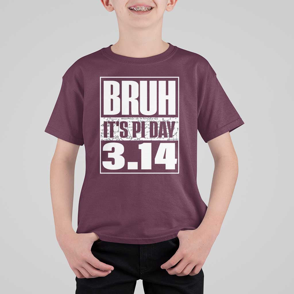 Funny Pi Day T Shirt For Kid Bruh It's Pi Day 3,14 Math Lover
