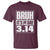 Funny Pi Day T Shirt Bruh It's Pi Day 3,14 Math Lover