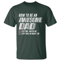 Dad Joke T Shirt How To Be An Awesome Dad Funny Father's Day - Wonder Print Shop