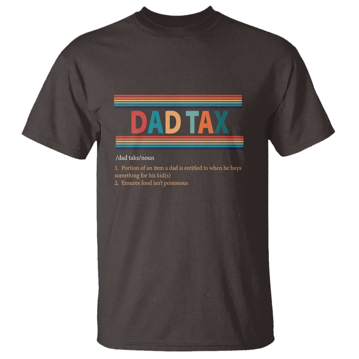 Funny Dax Tax Definition T Shirt Retro Father's Day - Wonder Print Shop