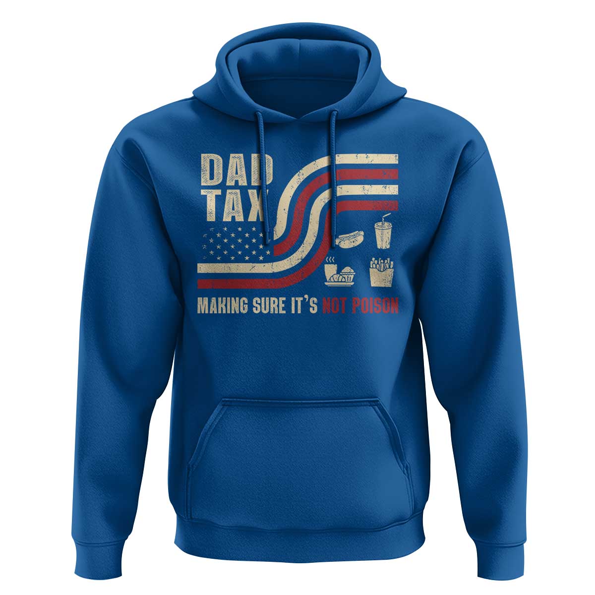 Dad Joke Hoodie Making Sure It's Not Poison USA Flag Patriotic Father's Day - Wonder Print Shop