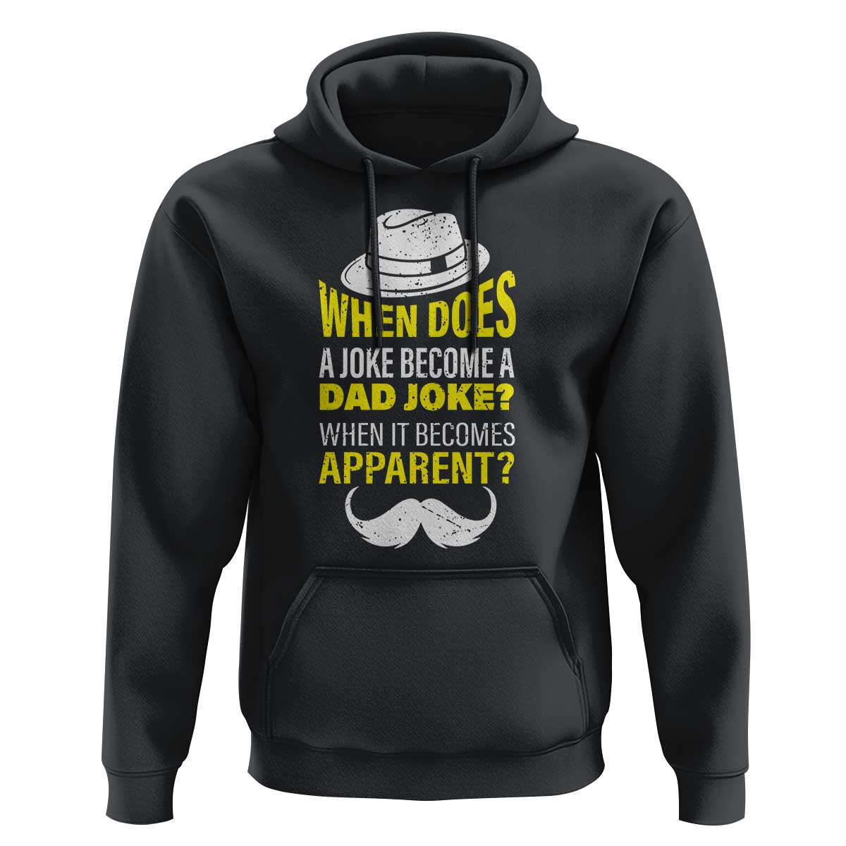 When Does A Joke Become A Dad Joke Funny Father's Day Pun Hoodie - Wonder Print Shop