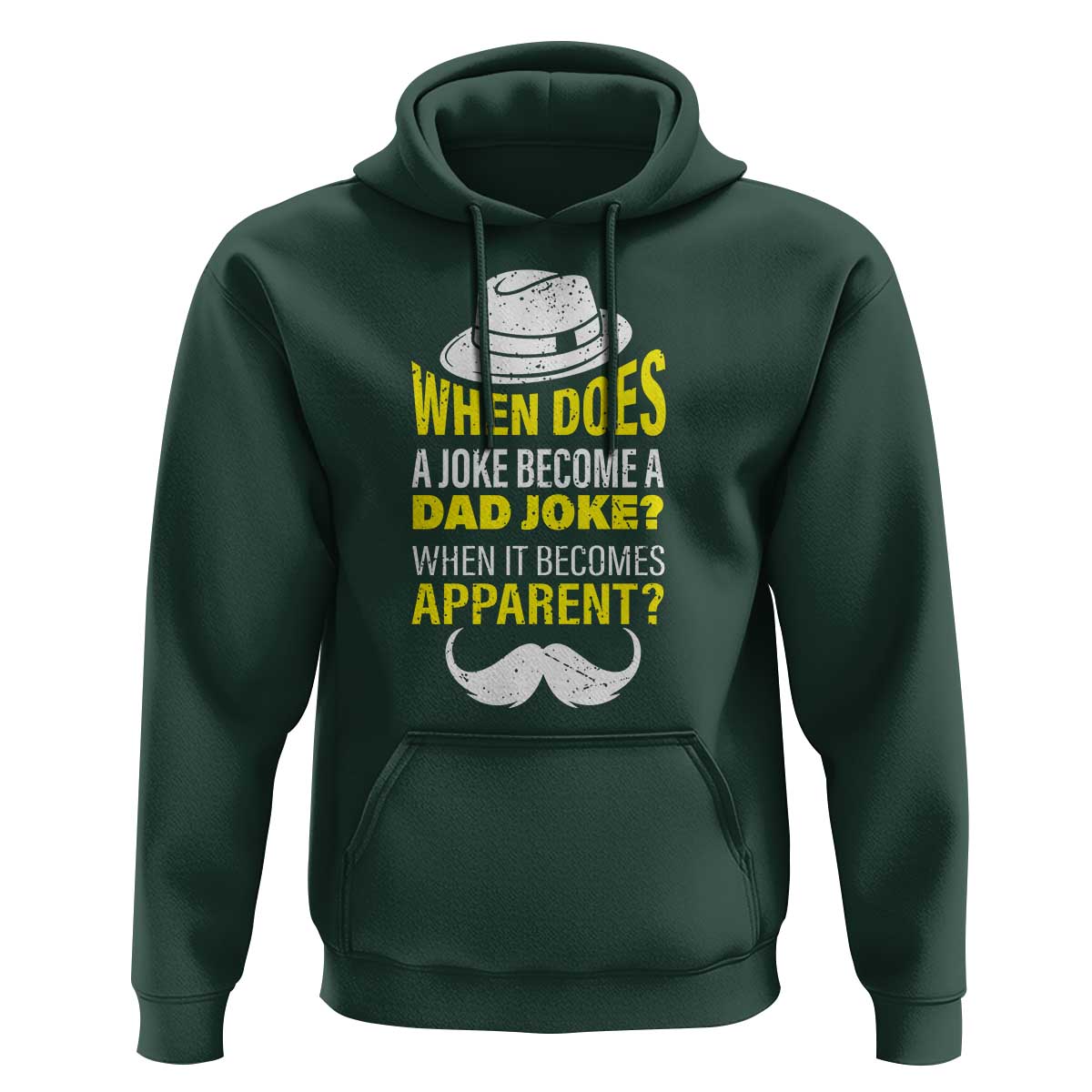 When Does A Joke Become A Dad Joke Funny Father's Day Pun Hoodie - Wonder Print Shop