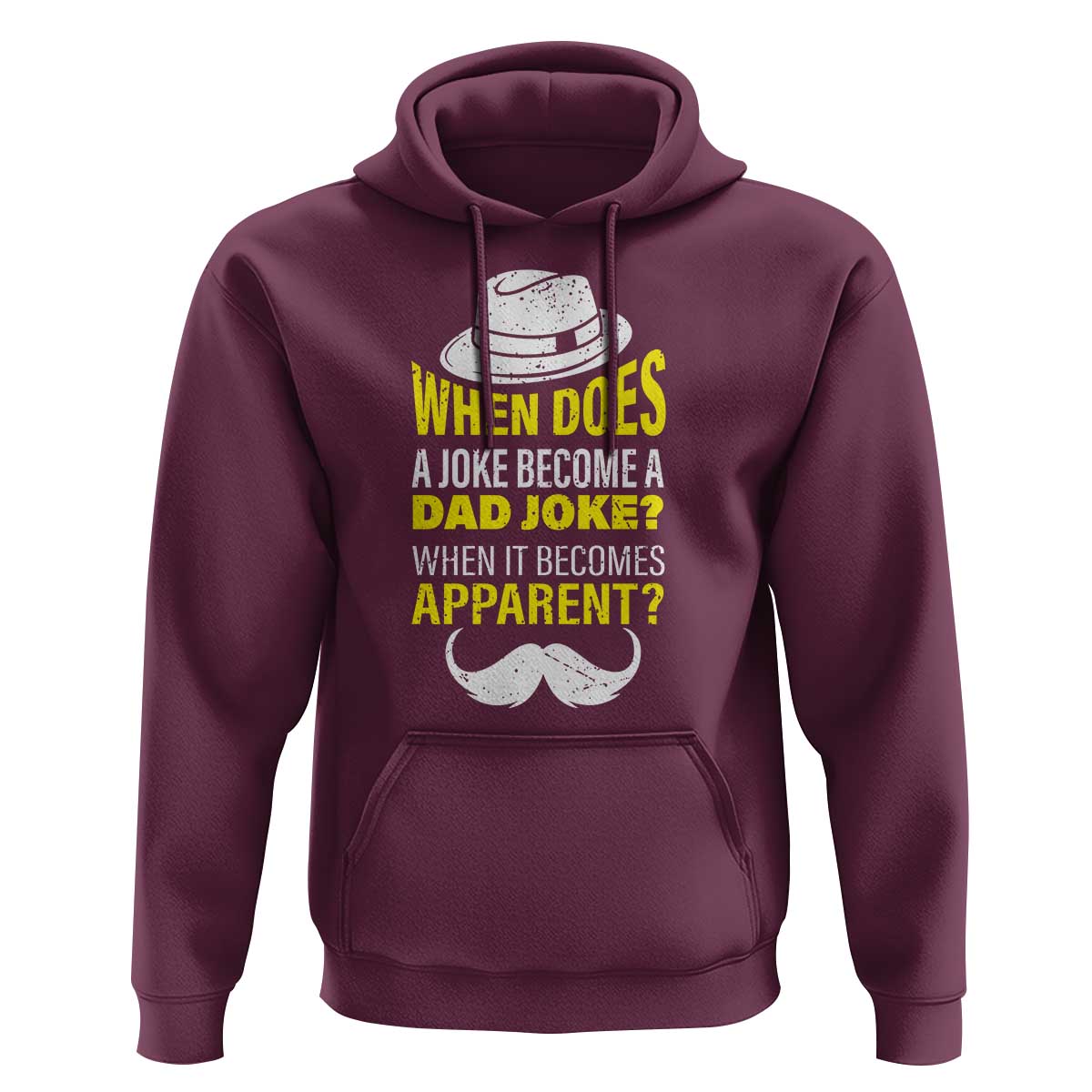 When Does A Joke Become A Dad Joke Funny Father's Day Pun Hoodie - Wonder Print Shop