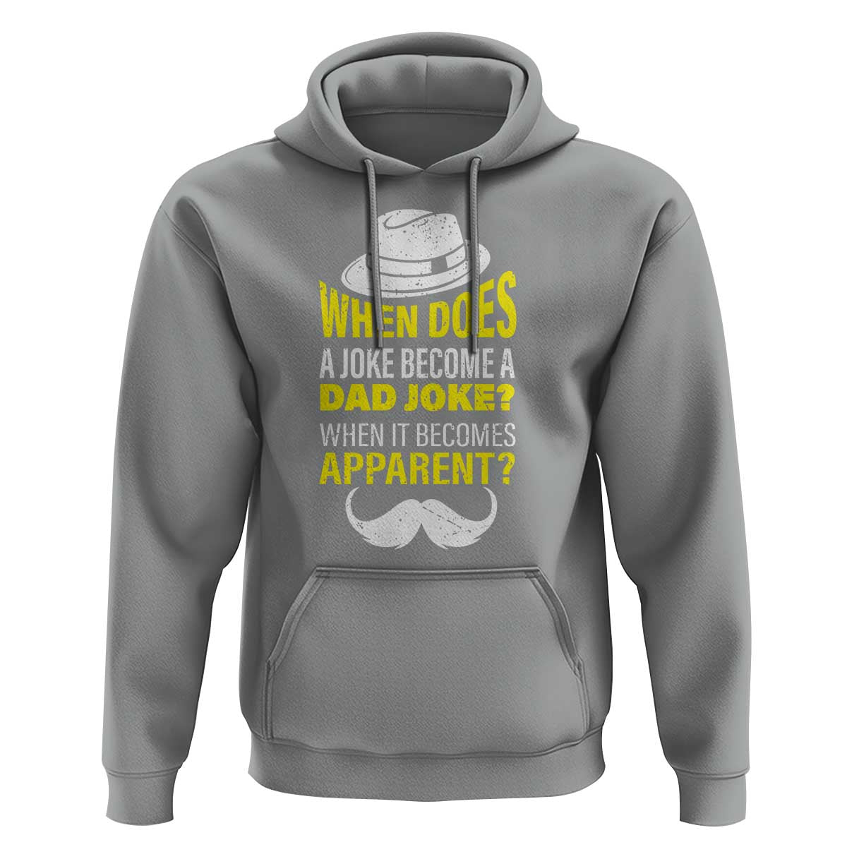When Does A Joke Become A Dad Joke Funny Father's Day Pun Hoodie - Wonder Print Shop