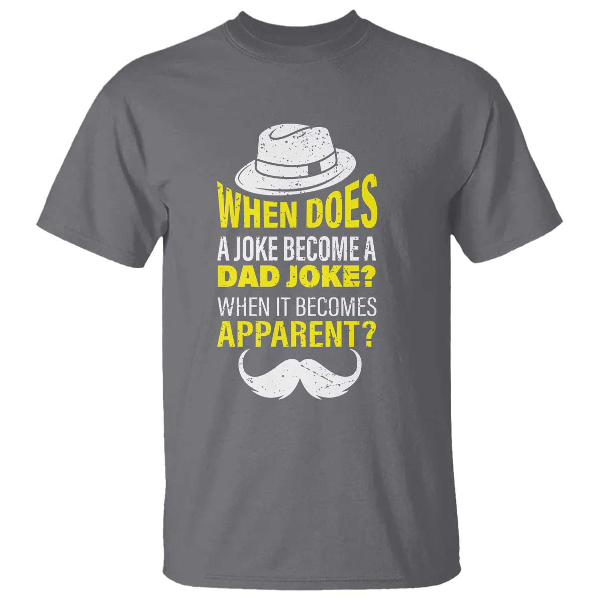 When Does A Joke Become A Dad Joke Funny Father's Day Pun T Shirt - Wonder Print Shop