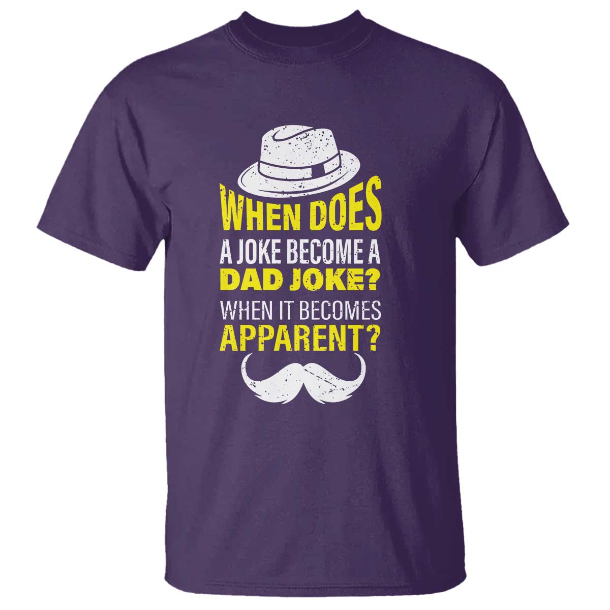 When Does A Joke Become A Dad Joke Funny Father's Day Pun T Shirt - Wonder Print Shop
