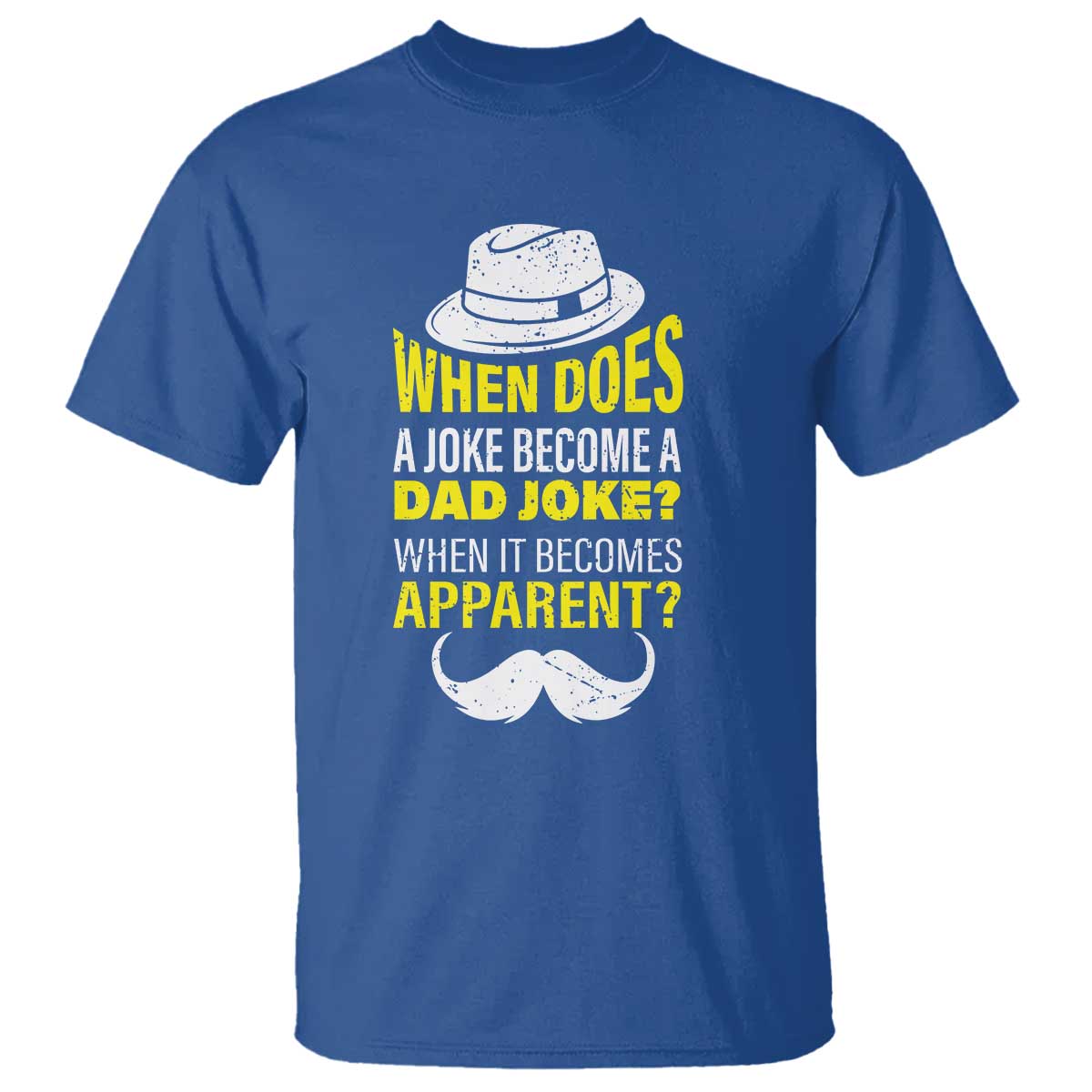 When Does A Joke Become A Dad Joke Funny Father's Day Pun T Shirt - Wonder Print Shop