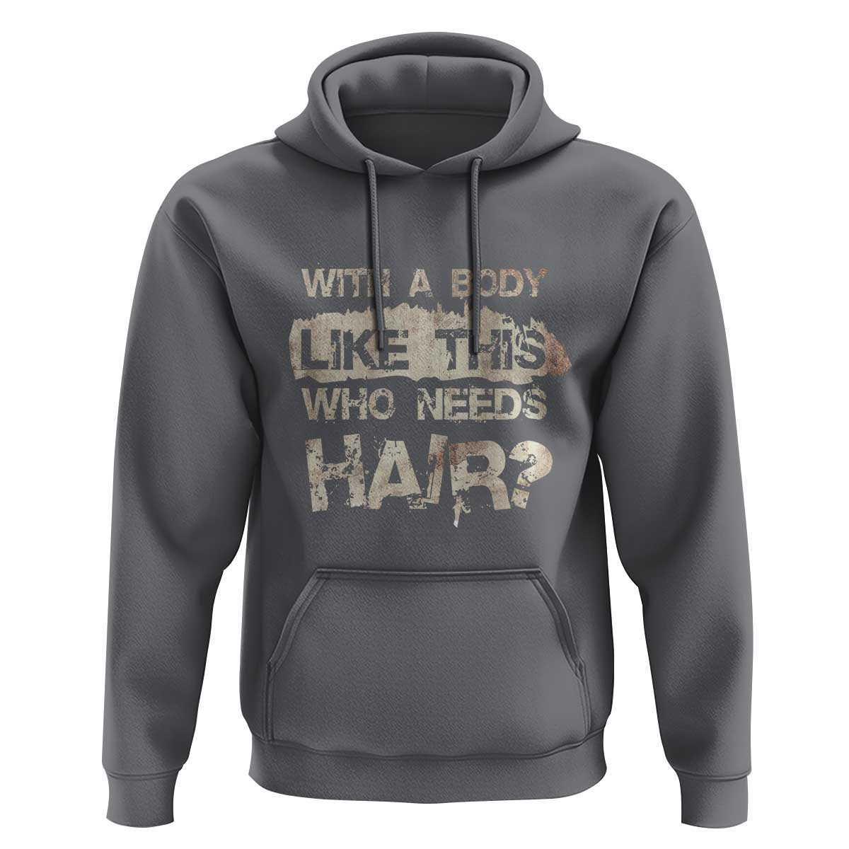 Funny Bald Guy Hoodie With A Body Like This Who Needs Hair - Wonder Print Shop
