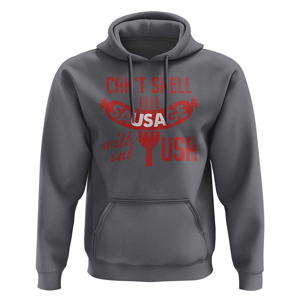 Funny 4th Of July Hoodie Can't Spell Sausage Without USA - Wonder Print Shop