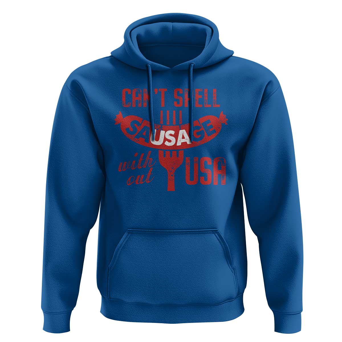 Funny 4th Of July Hoodie Can't Spell Sausage Without USA - Wonder Print Shop