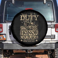 Veteran Spare Tire Cover Duty Honor Courage Patriotic American Flag