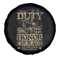 Veteran Spare Tire Cover Duty Honor Courage Patriotic American Flag