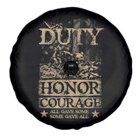 Veteran Spare Tire Cover Duty Honor Courage Patriotic American Flag