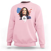 Comma La Harris Sweatshirt American Flag President 2024 - Wonder Print Shop
