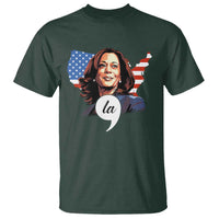 Comma La Harris T Shirt American Flag President 2024 - Wonder Print Shop