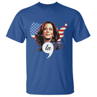 Comma La Harris T Shirt American Flag President 2024 - Wonder Print Shop