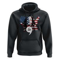 Comma La Harris Hoodie American Flag President 2024 - Wonder Print Shop