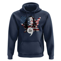 Comma La Harris Hoodie American Flag President 2024 - Wonder Print Shop