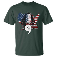 Comma La Harris T Shirt American Flag President 2024 - Wonder Print Shop