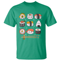 Kawaii Sushi Set Japanese Food Lover Anime Manga Rice T Shirt - Wonder Print Shop