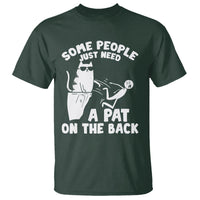 Some People Just Need A Pat On The Back Sarcastic Cat Lover T Shirt - Wonder Print Shop