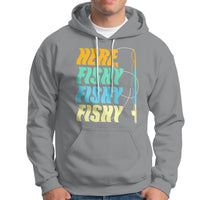 Here Fishy Fisherman Fishing Sport Angler Hoodie - Wonder Print Shop
