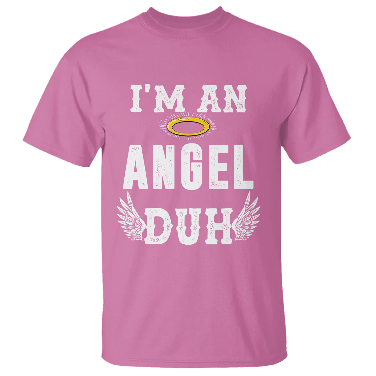 Christmas T Shirt I'm An Angel Duh Lazy - Wonder Print Shop