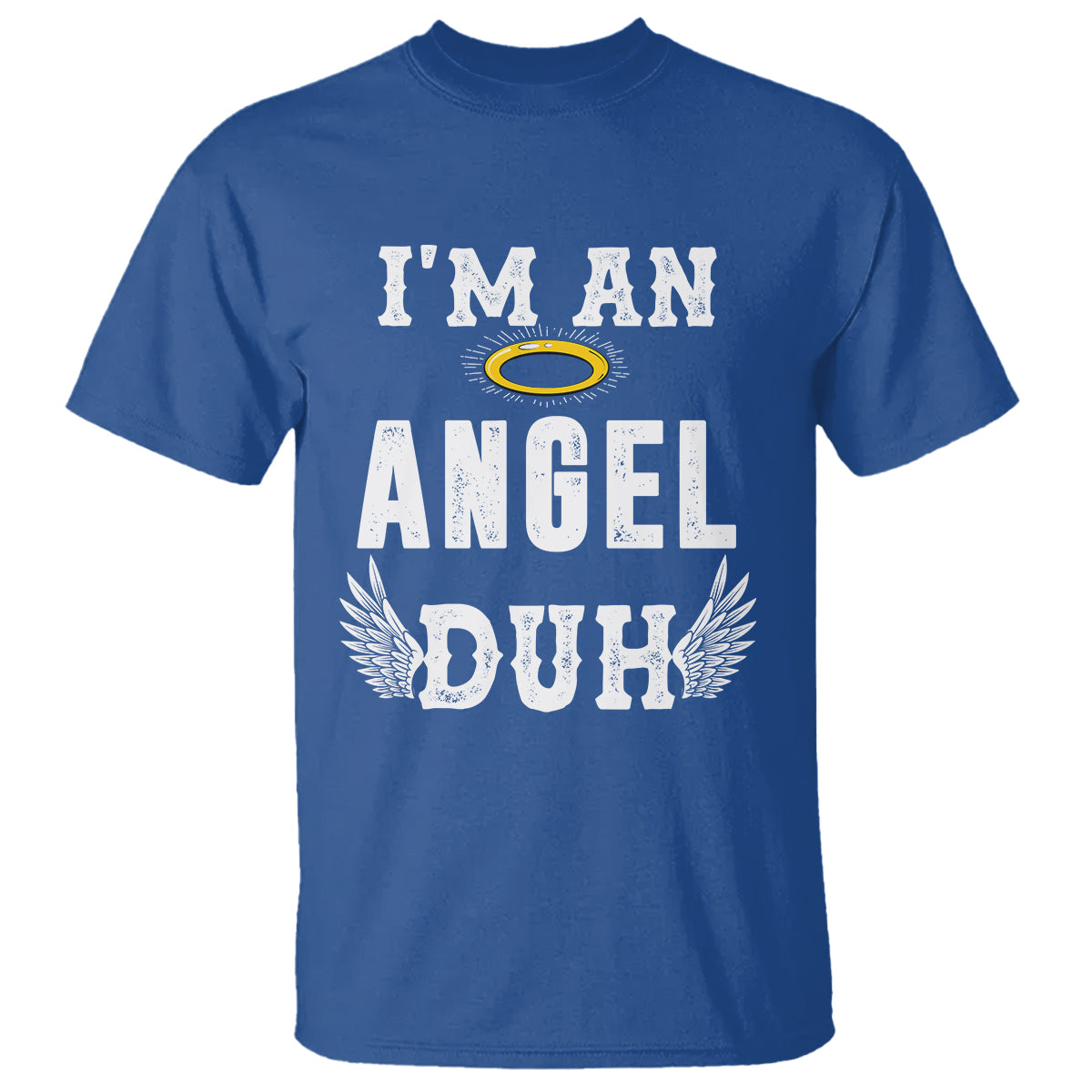 Christmas T Shirt I'm An Angel Duh Lazy - Wonder Print Shop