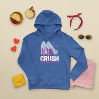 Crush Breast Cancer Awareness Hoodie Bling High Heels Pink Ribbon - Wonder Print Shop