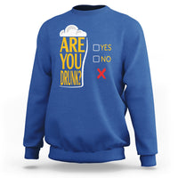Are You Drunk? Funny Beer Lover Drinking Bar Party Sweatshirt - Wonder Print Shop