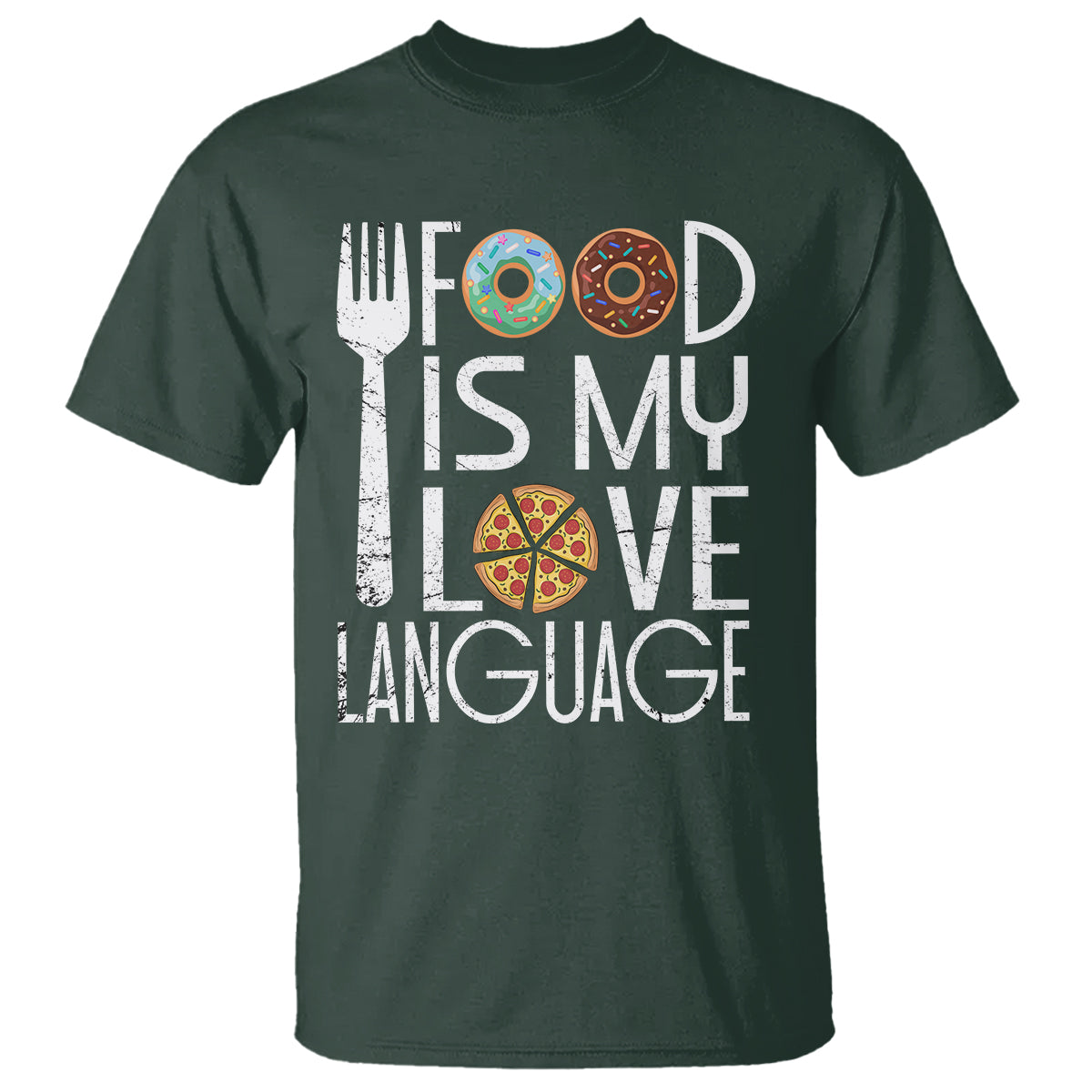 Food Is My Love Language Foodie Food Lover Chef Cooking T Shirt - Wonder Print Shop