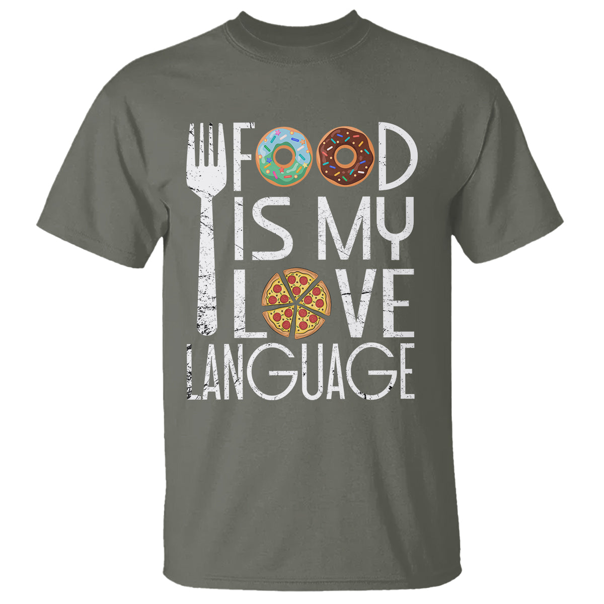 Food Is My Love Language Foodie Food Lover Chef Cooking T Shirt - Wonder Print Shop