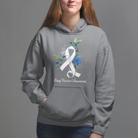 Pretty White Ribbon Bird Lung Cancer Awareness Hoodie - Wonder Print Shop