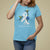 Pretty White Ribbon Bird Lung Cancer Awareness T Shirt For Women - Wonder Print Shop