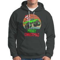 Merry Christmas Santa Monster Truck Dabbing Hoodie - Wonder Print Shop