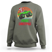 Merry Christmas Santa Monster Truck Dabbing Sweatshirt - Wonder Print Shop