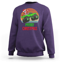 Merry Christmas Santa Monster Truck Dabbing Sweatshirt - Wonder Print Shop