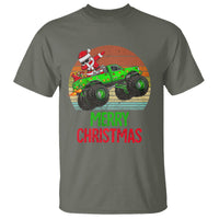 Merry Christmas Santa Monster Truck Dabbing T Shirt - Wonder Print Shop