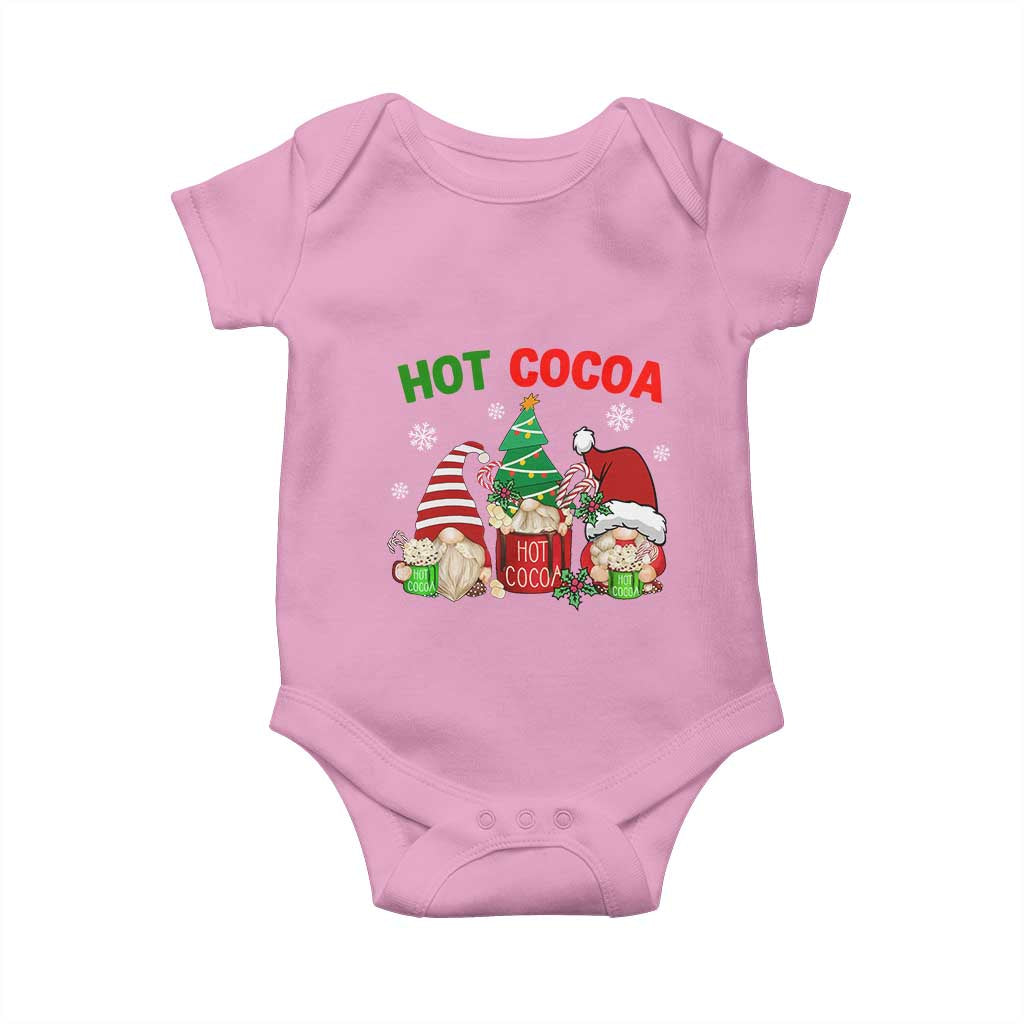 Hot Cocoa Gnomes Drink Hot Chocolate Watch Christmas Movies Baby Onesie