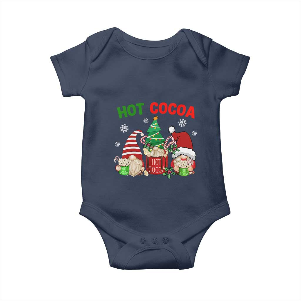 Hot Cocoa Gnomes Drink Hot Chocolate Watch Christmas Movies Baby Onesie